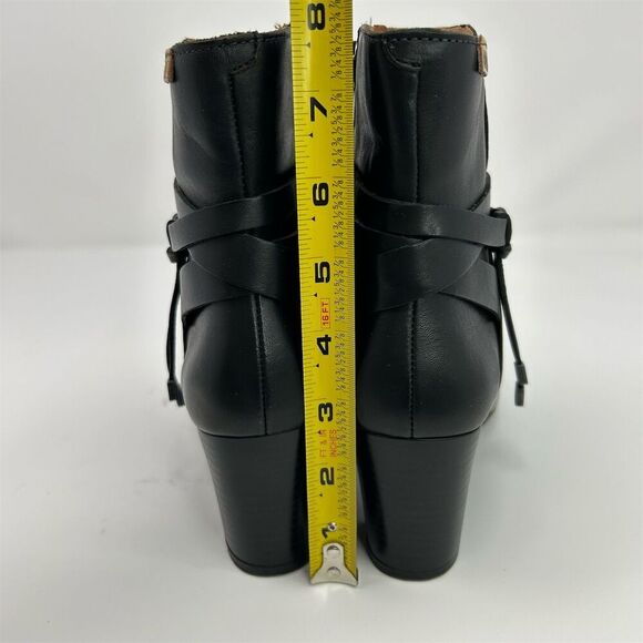 Pikolinos Black Leather Heeled Ankle Booties Size 37 (US 6.5-7) Classic Fall - Picture 9 of 13